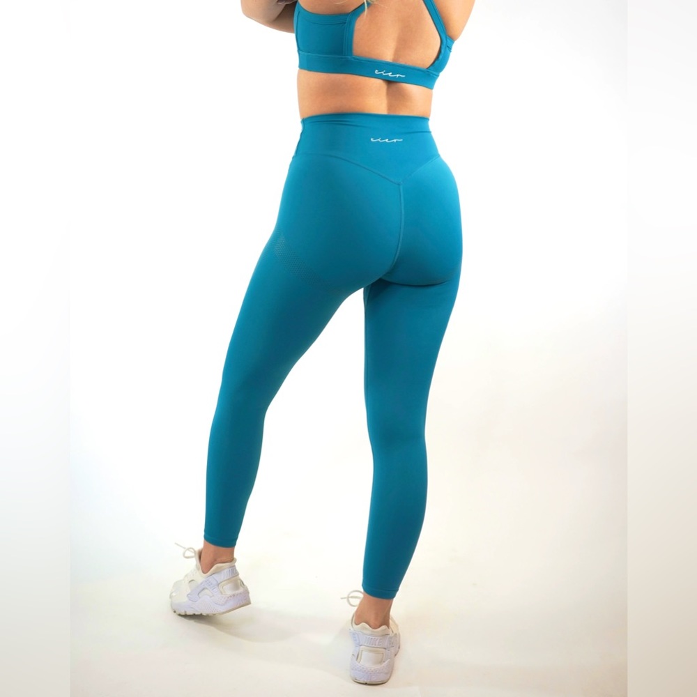 Tier Activewear Contour Jelly Leggings Nautical Blue Small